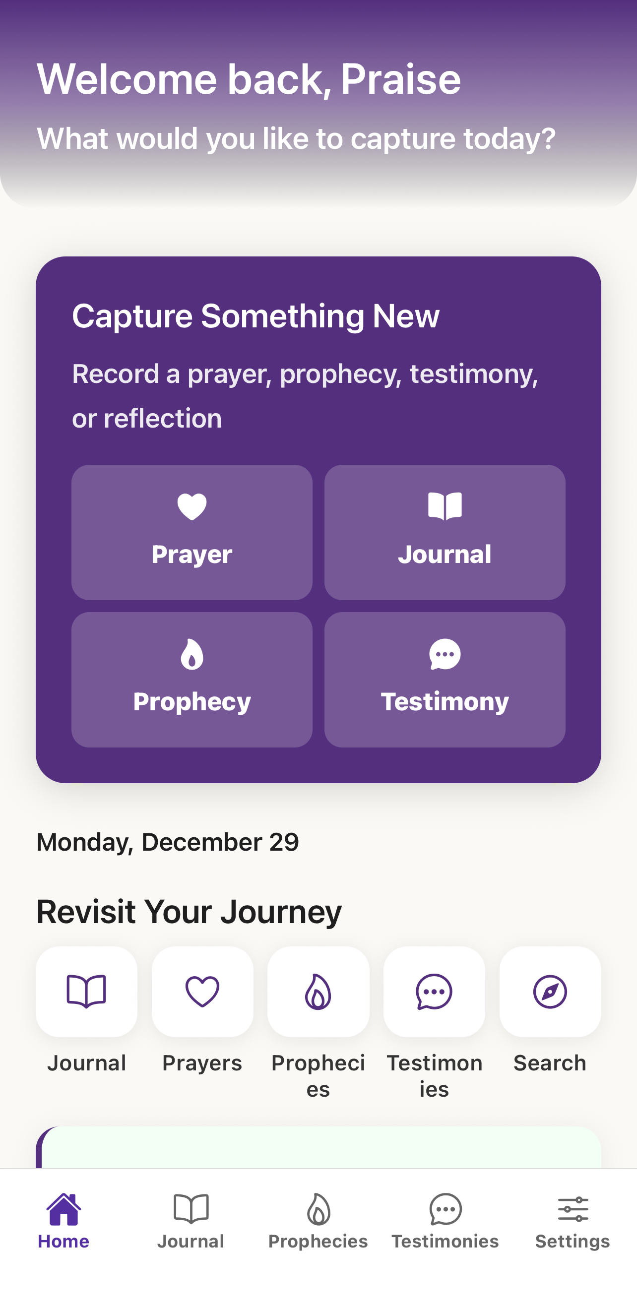 FaithFlow Main Interface
